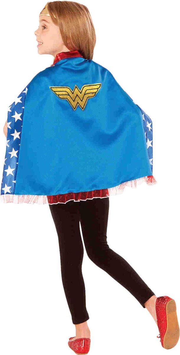 RUBIES FRANCE - Blauwe Wonder Woman cape voor kinderen - Accessoires > Capes